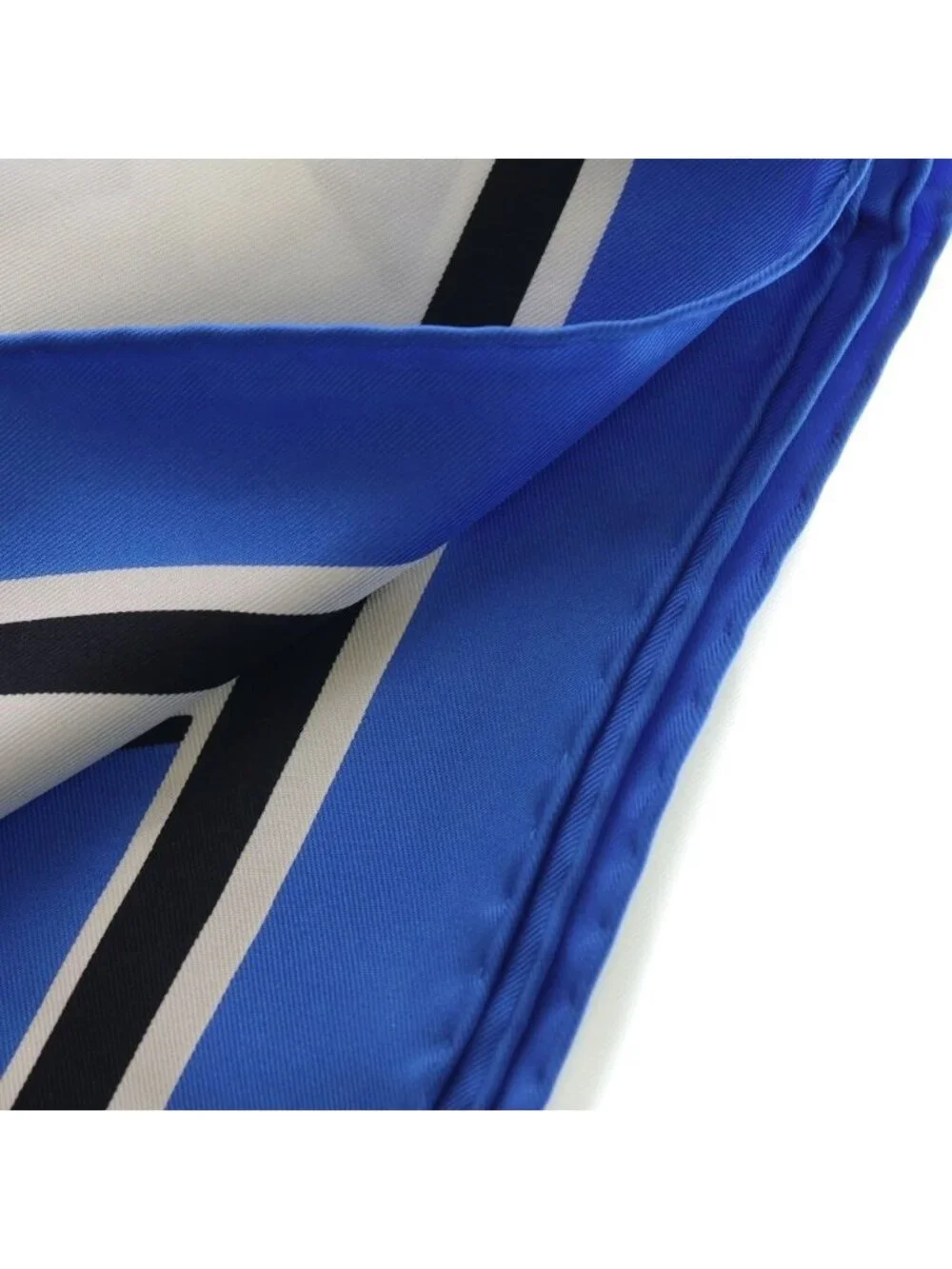 Chrome Hearts CH Scarf Cemetery Print Silk Blue